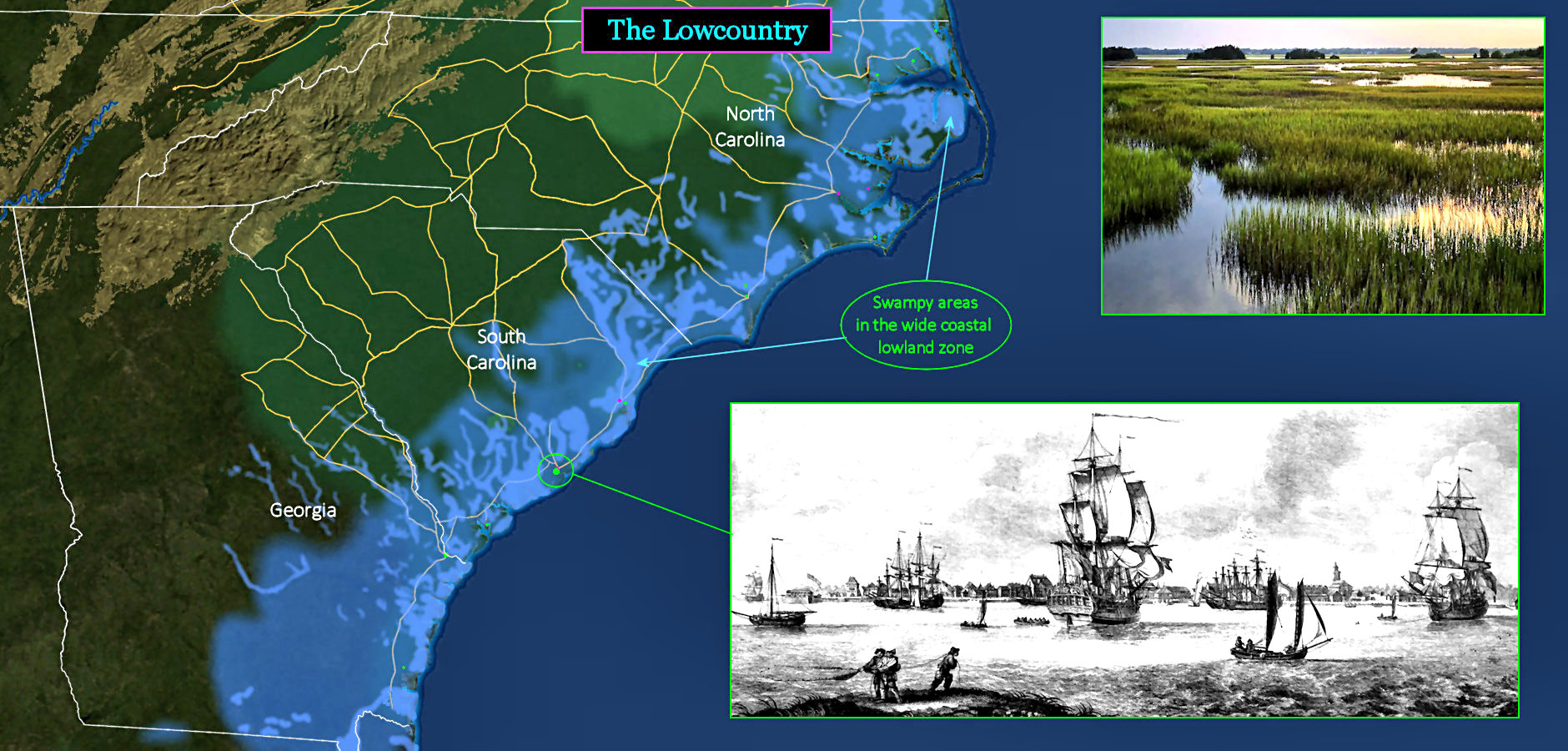 The Carolinas, 1800